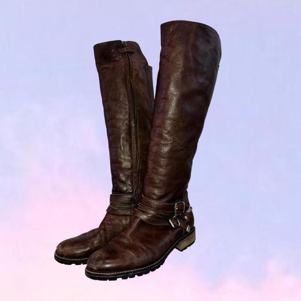 Vintage 90s y2k leather boots